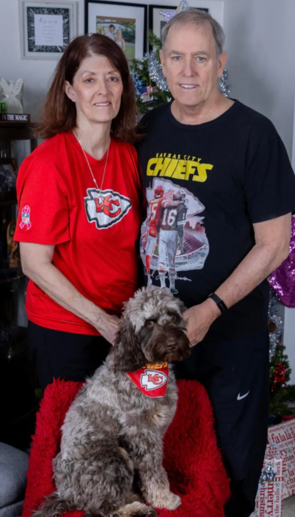 Barbara with Leroy, a Blessed Day Doodles guardian-home parent dog